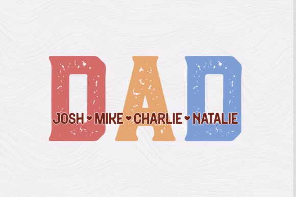 Father's Day SVG PNG Dad Josh, Mike, Cha