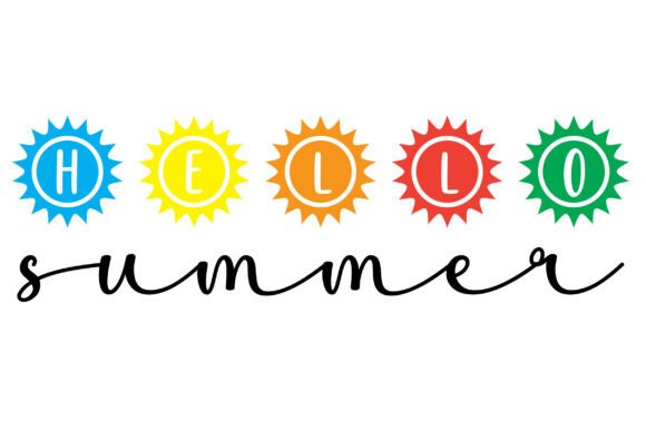 Hello Summer SVG PNG PDF, Summer Svg
