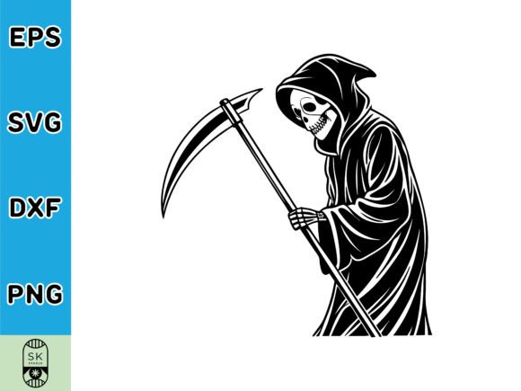 Mythical Grim Reaper SVG Vector