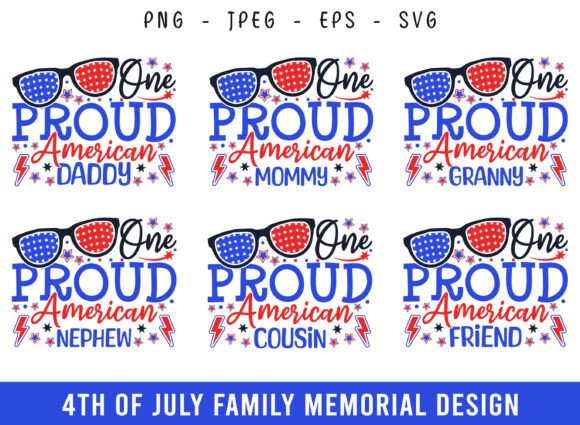 Proud American Family 4th of July SVG