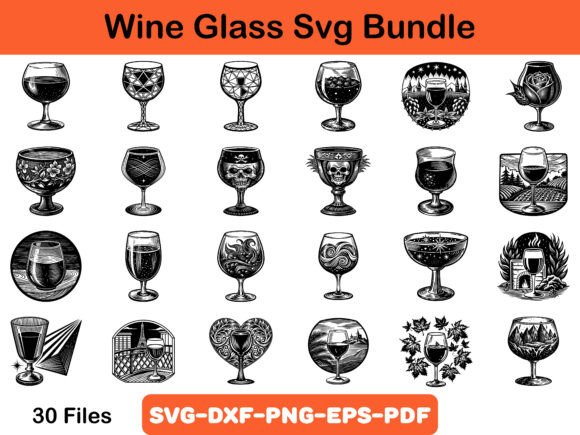 Wine Glass Svg Bundle Review